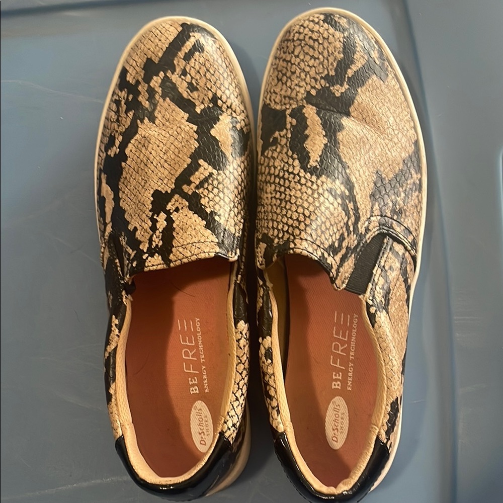 Dr Scholls Snakeskin Slip-On Sneakers